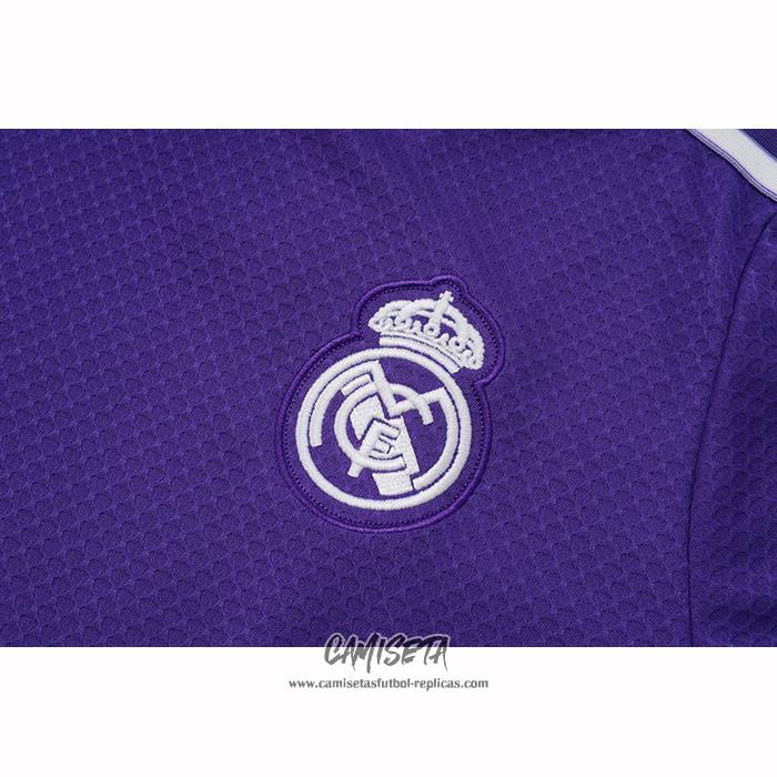 Chandal del Real Madrid 2025-2026 Manga Corta Purpura - Pantalon Corto